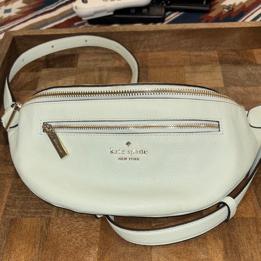 Kate Spade Cream Leather Crossbody Bag